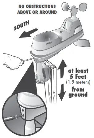 AcuRite Iris™ (5-in-1) Weather Station with Weather Ticker - AcuRite Iris Sensor Installation Guidelines
