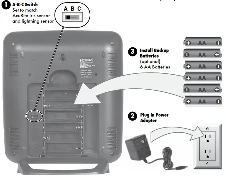 AcuRite Iris™ (5-in-1) Weather Station with Weather Ticker - Display Setup