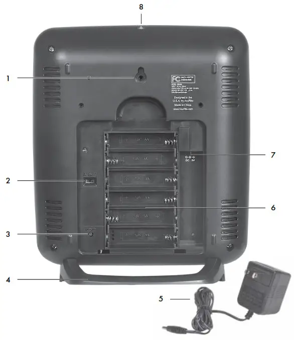 AcuRite Iris™ (5-in-1) Weather Station with Weather Ticker - FRONT OF DISPLAY 2