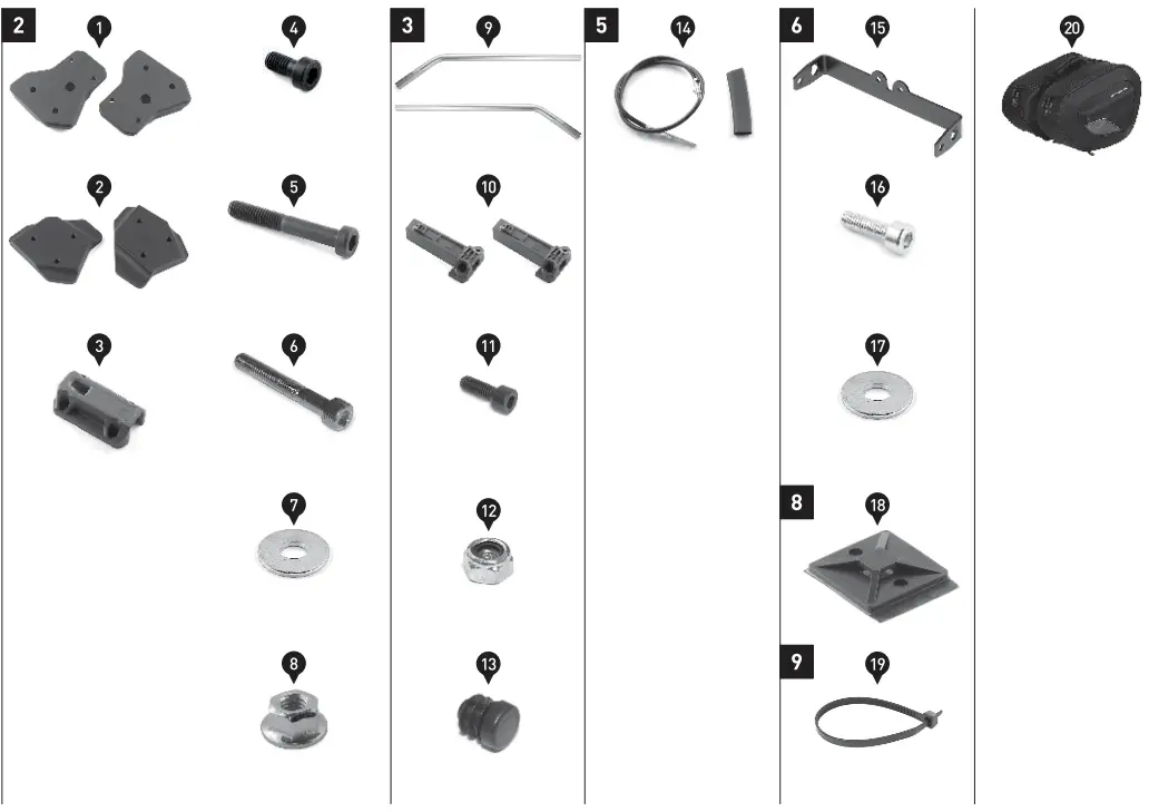 SW MOTECH BC HTA 07 740 30400 Saddlebag Set