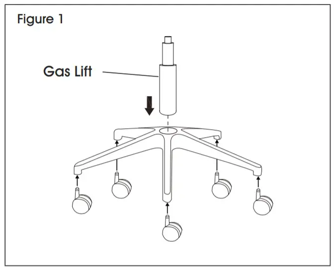 ULINE H-7628 Downtown Mesh Chair - assembly1