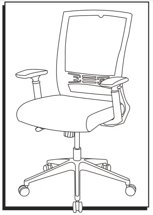 ULINE H-7628 Downtown Mesh Chair