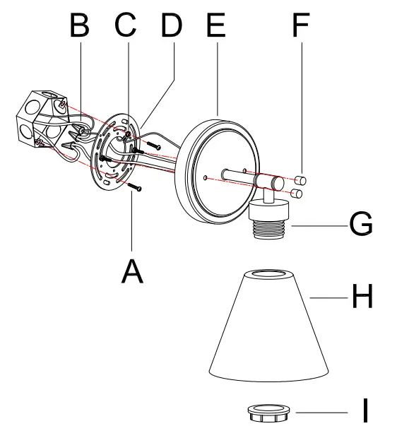 Uolfin A04951W1 5.9-Inch W 1-Light Matte Black and Cone Shape Transitional Wall Sconce - Fig 1