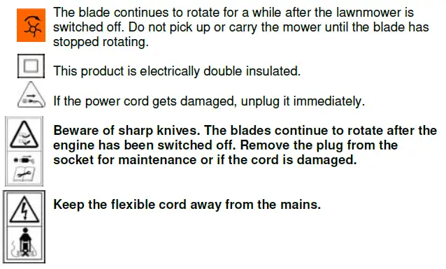 PROFECO-77405-Electric-Lawn-Mower-1000W-Instruction-Manual-fig-3