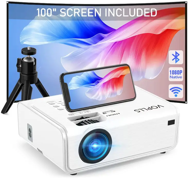VOPLLS-M03H 5G-Wi-Fi-Bluetooth-Outdoor-Projector