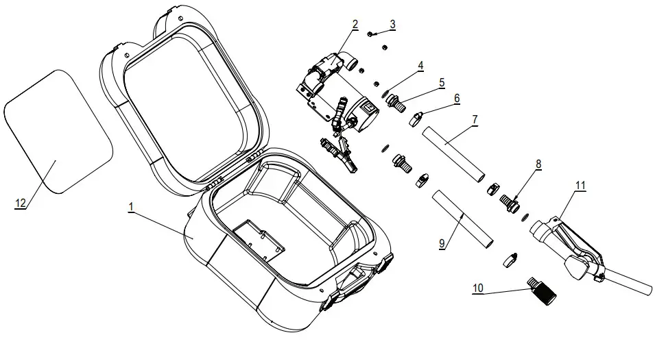 ROUGHNECK 41874 Portable Fuel Transfer Box Kit -DIAGRAMS AND PARTS LIST