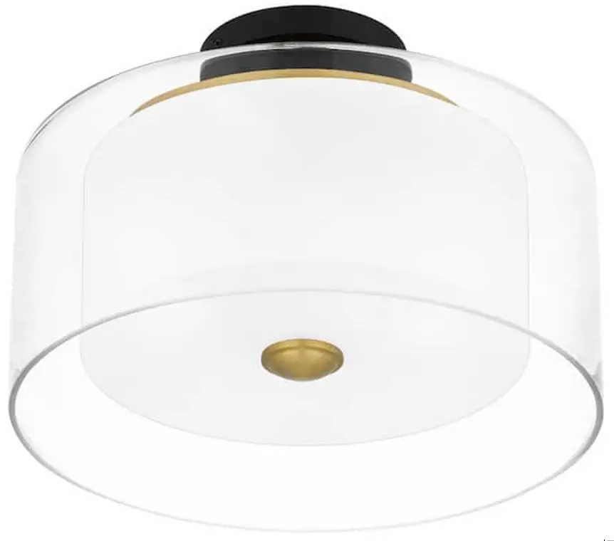 QUOIZEL ROW1714MBK Rowland 14 Inch 2 Light Matte Black Semi Flush Mount - fig6