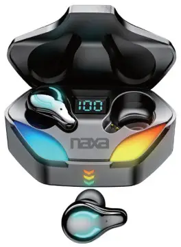 naxa NG 1500 Gaming True Wireless Bluetooth Earbuds with Charging Case