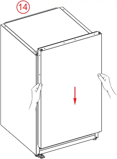 VESTEL VFKW6126 - Repositioning the Door 14
