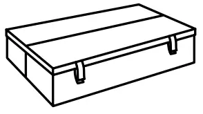 IKEA 693.871.22 LYCKSELE Sleeper Sofa - Storage box