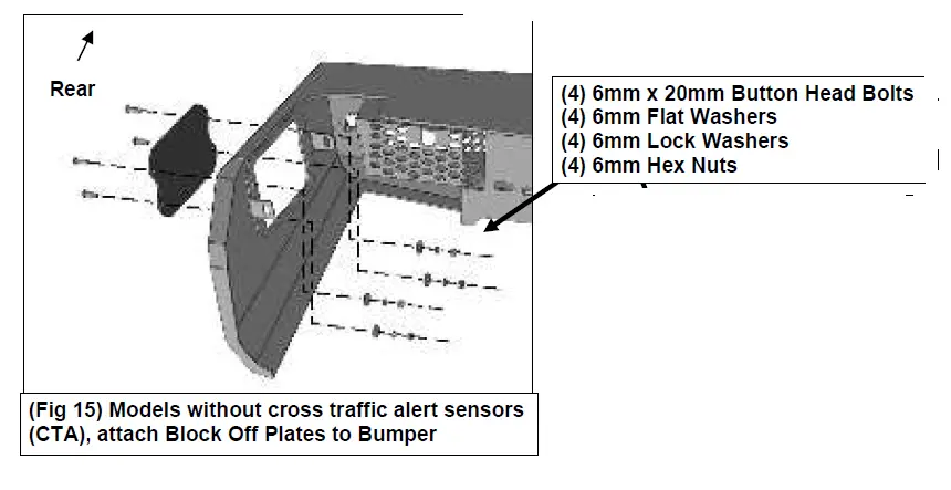 BODY ARMOR GM-2966 2018-2020 F150 Ambush Series Rear Bumper 16