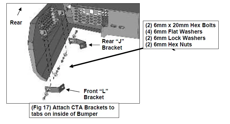 BODY ARMOR GM-2966 2018-2020 F150 Ambush Series Rear Bumper 18