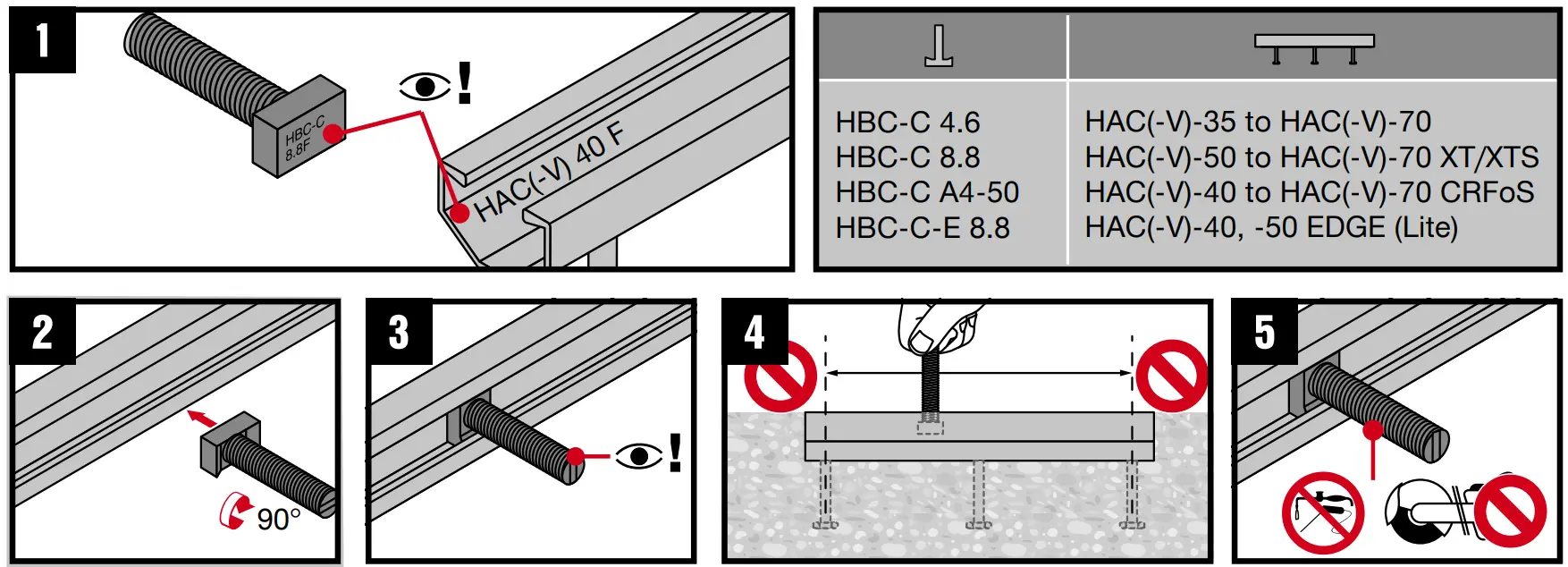 HILTI HBC-C Standard T-Bolt fig 1