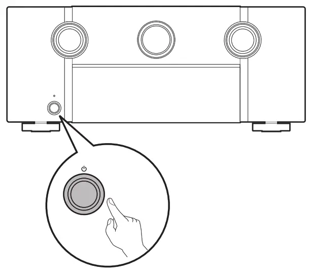marantz AV Pre Tuner AV7706 - Turn on the Pre Tuner