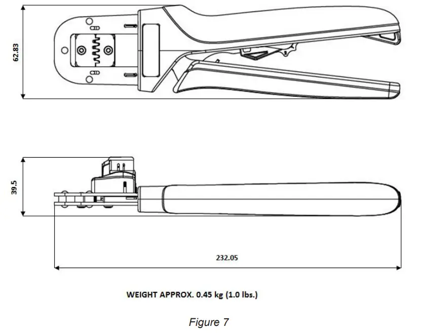 samtec CAT-HT-169-1620-13 Straight Action Hand Tool - fig 6