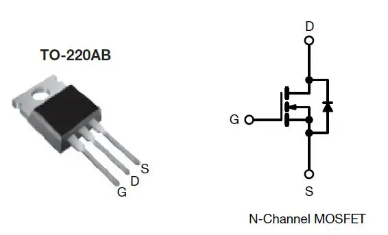 VISHAY IRF840A Power MOSFET-fig-1