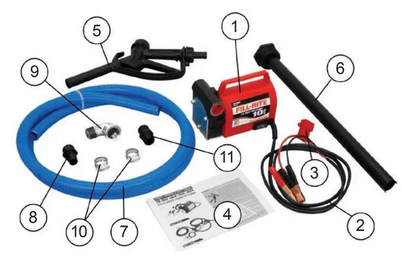FILL RITE FR1600 Series Diesel Fuel Transfer Pumps - Parts Lis2
