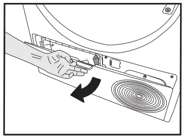 beko B3T6924WS Dryer - Cleaning the sensor 2