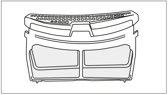 beko B3T6924WS Dryer - Insert the lint filters