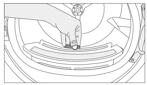 beko B3T6924WS Dryer - outer filter