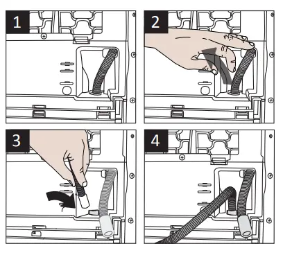 beko B3T6924WS Dryer - water drainage hose