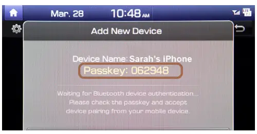 GENESIS G70 Car - Passkey