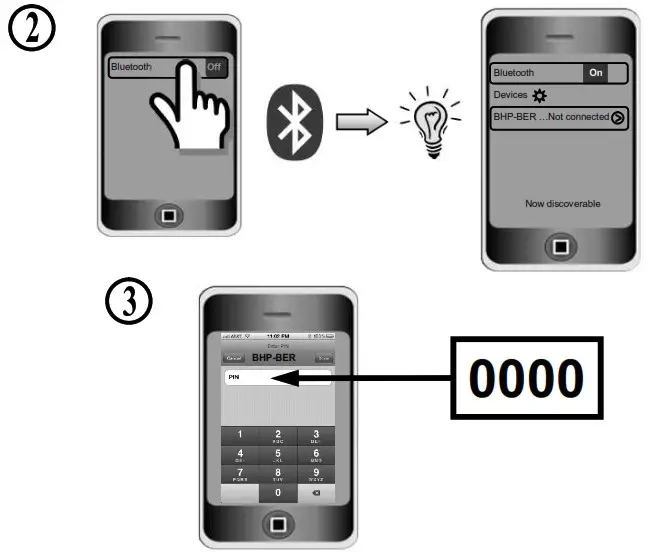 gmb audio BHP BER Bluetooth Stereo Headset - overview 2