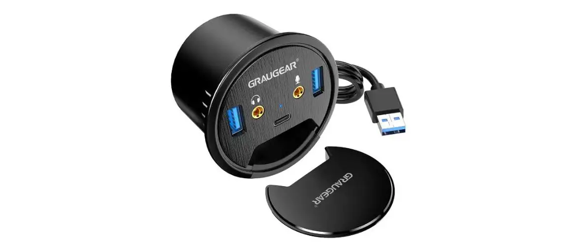 Graugear G-thub-au-60 Usb3.0 In-desk Hub 3 Ports Hub With Audio User Manual Graugear G-thub-au-60 Usb3.0 In-desk Hub 3 Ports Hub With Audio User Manual