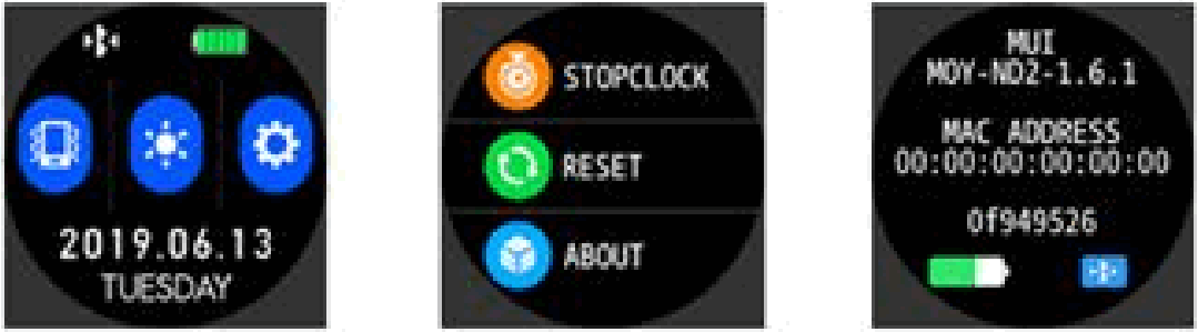 Lige Smartwatch - Other Menu