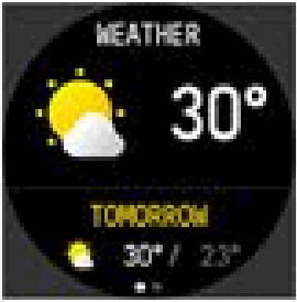 Lige Smartwatch - Weather report