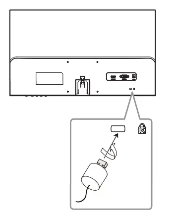 Hanwha Techwin SMT-2212 Security Led Monitor - Lock