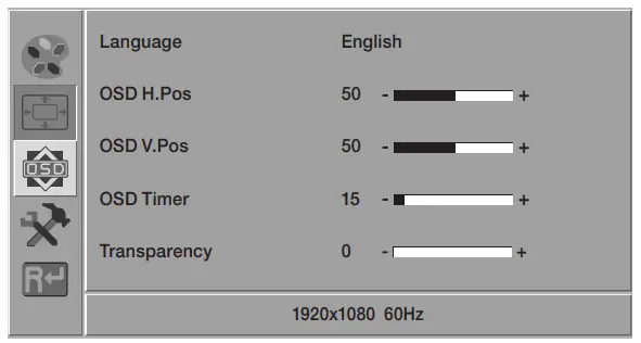 Hanwha Techwin SMT-2212 Security Led Monitor - SETTINGS 4