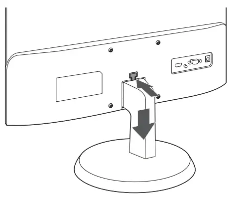 Hanwha Techwin SMT-2212 Security Led Monitor - detaching