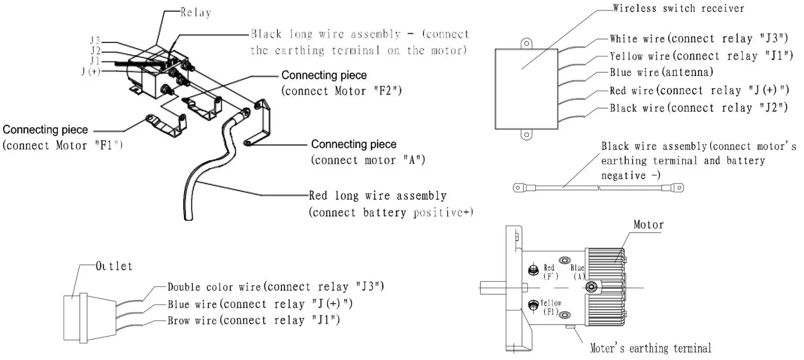 WARRIOR 6000EN 24v electric winch with steel - Cable