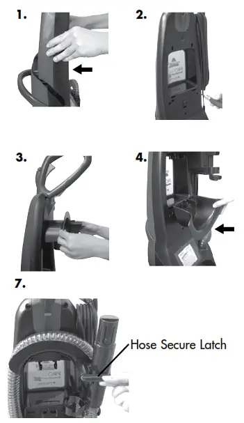 Bissell 9500-P Proheat 2X Cleanshot professional - Assembly