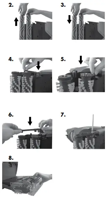 Bissell 9500-P Proheat 2X Cleanshot professional - Brush removal and large belt replacement