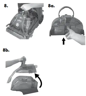 Bissell 9500-P Proheat 2X Cleanshot professional - Carpet cleaning continued2