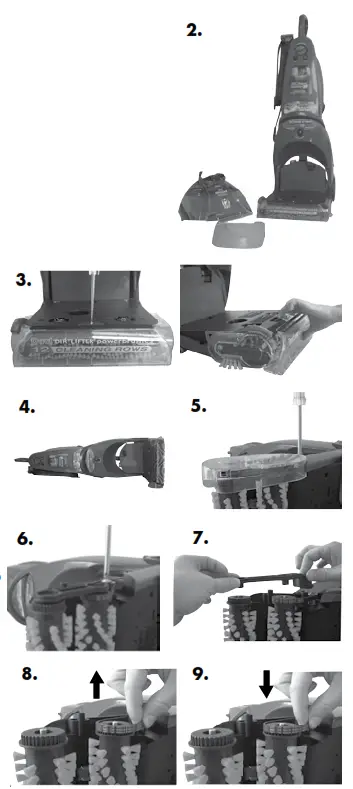 Bissell 9500-P Proheat 2X Cleanshot professional - Machine care continued