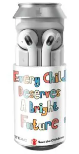 TEAC TWS35TWHX TWS Save The Children Earbuds--Earbuds