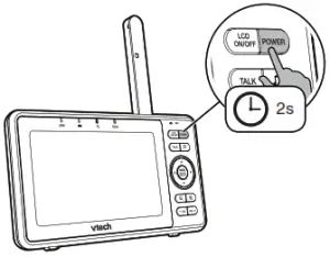 vtech RM5752 Wi Fi 1080P Video Monitor - Charge the battery before use 1