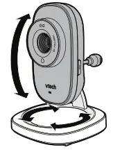 vtech RM5752 Wi Fi 1080P Video Monitor - Positioning the HD video monitor 1