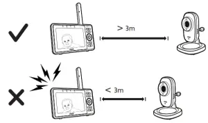 vtech RM5752 Wi Fi 1080P Video Monitor - Positioning the HD video monitor 3