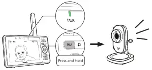 vtech RM5752 Wi Fi 1080P Video Monitor - baby unit