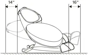 Clearance Space for the Chair