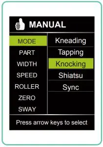 Back Massage Technique Mode