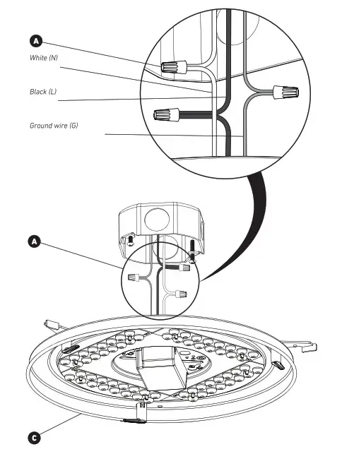 artika FM-HOC-C LED Ceiling Light Fixture- Step 3