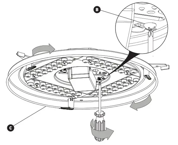 artika FM-HOC-C LED Ceiling Light Fixture- Step 4