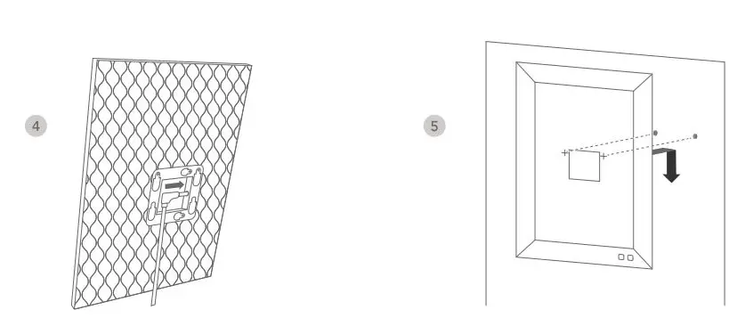 nixplay W10G-03 WiFi Digital Photo Frame Instruction Manual - Connect the power cable directly