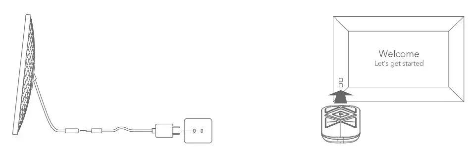 nixplay W10G-03 WiFi Digital Photo Frame Instruction Manual - Power your frame