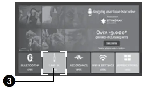 Singing Machine ISM1080XX WiFi Enabled Pedestal System - Connect the unit as described 3